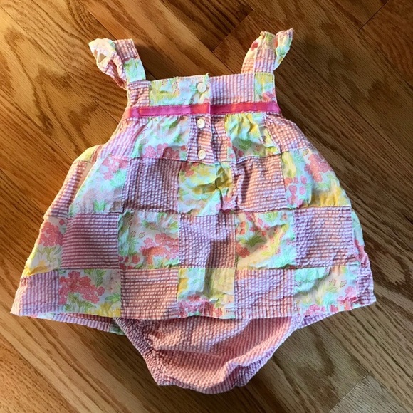 NWOT Janie and Jack seersucker dress, 3-6 months - Picture 2 of 2